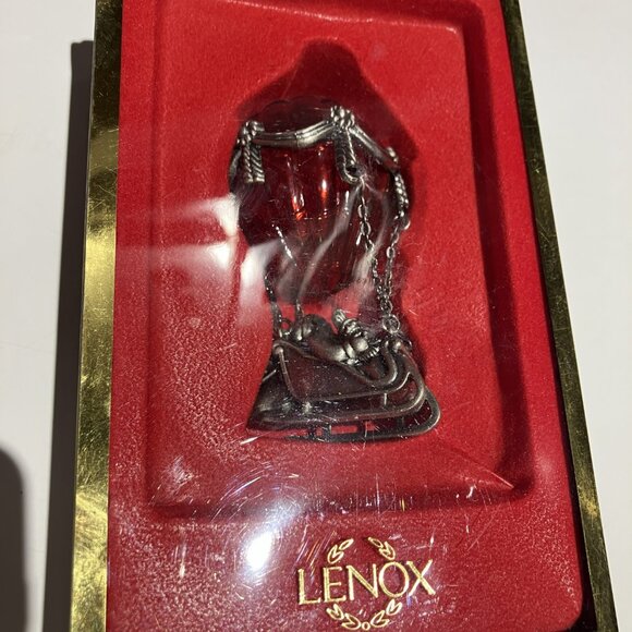 Lenox Pewter Santa’s Expedition Christmas Ornament " Hot Air Balloon" New in Box - Picture 3 of 3